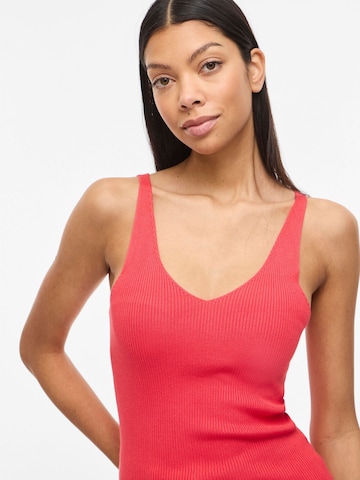 VILA Knitted Top 'VIWennie' in Red
