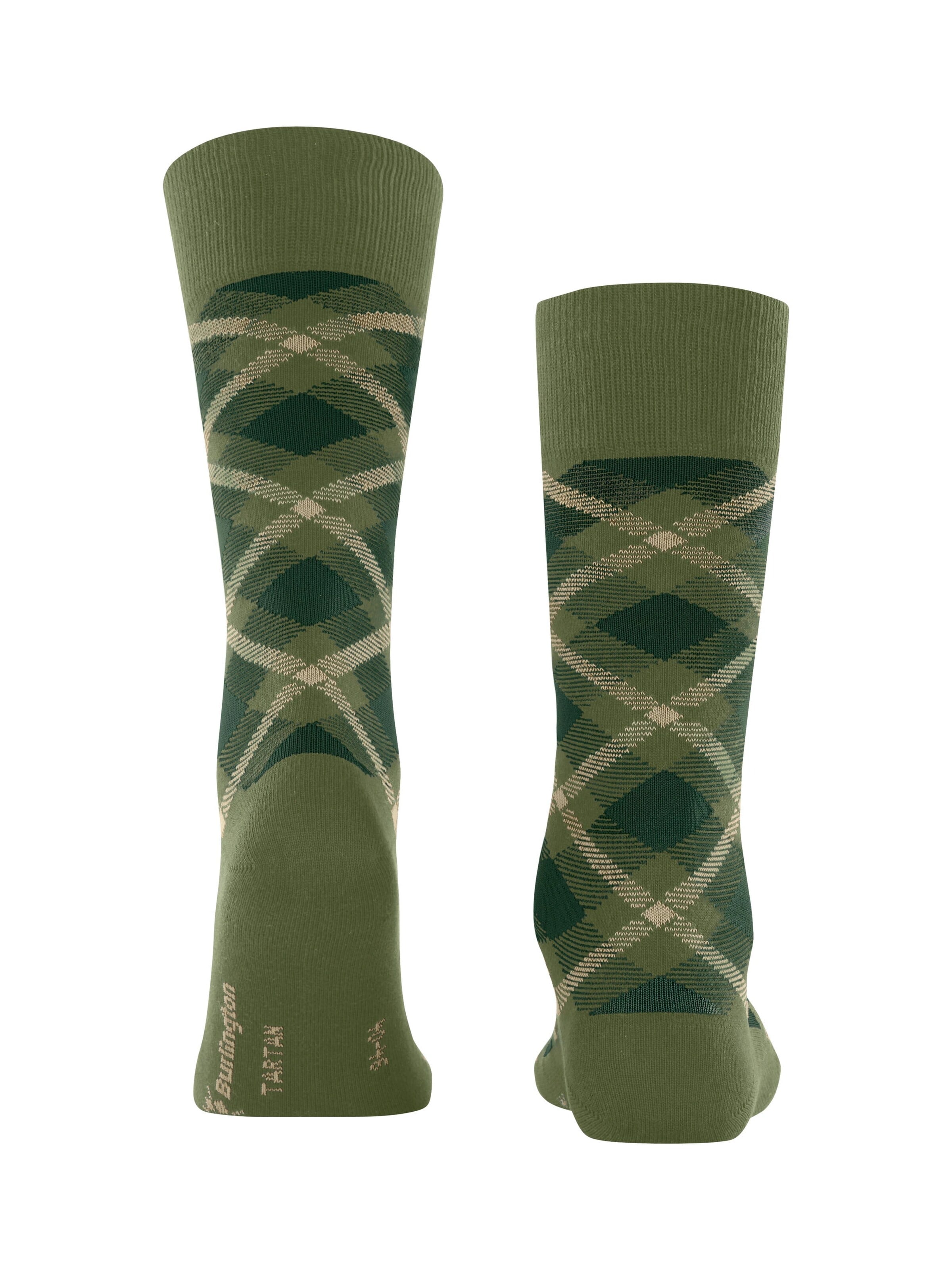 BURLINGTON Socks 'Tartan' in Green