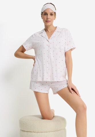 VIVANCE Korte pyjama in Wit