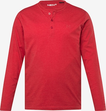Men Plus Shirt in Rood: voorkant