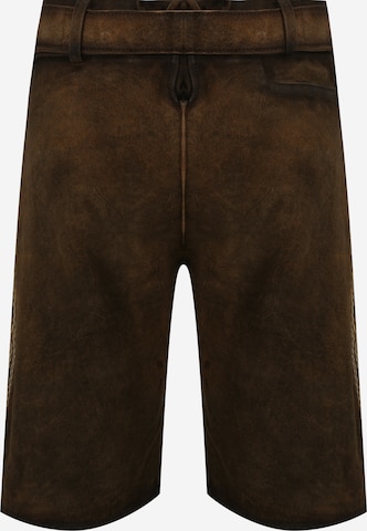 Krüger Buam Regular Traditional Pants 'Herakles' in Brown