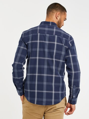 Threadbare Slim fit Button Up Shirt 'Luca' in Blue
