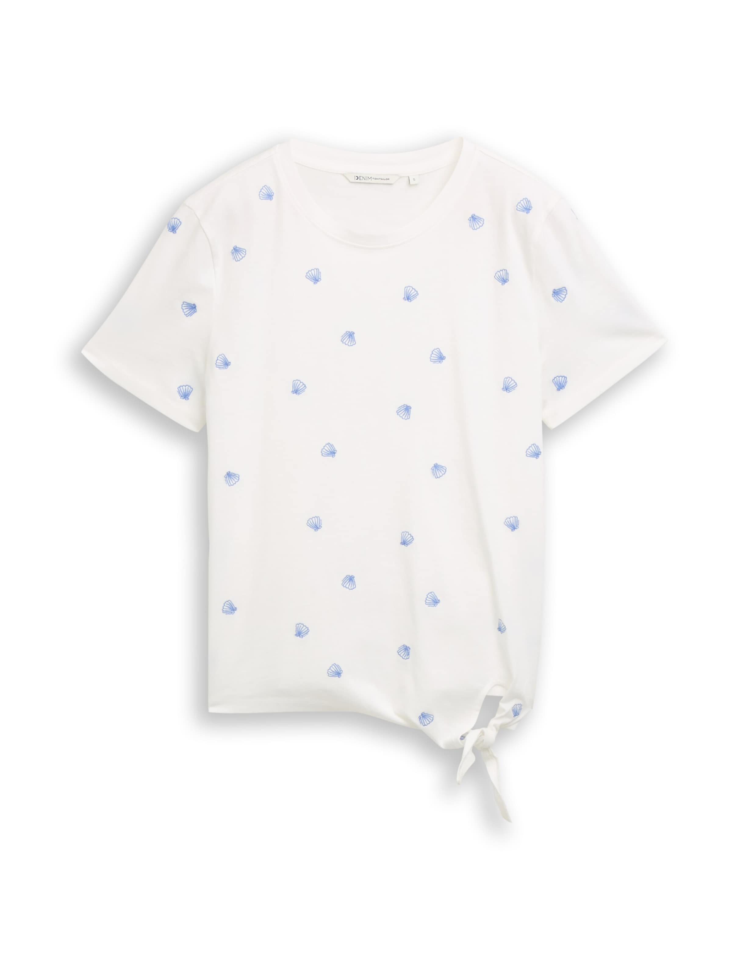 TOM TAILOR DENIM Shirt in White: front