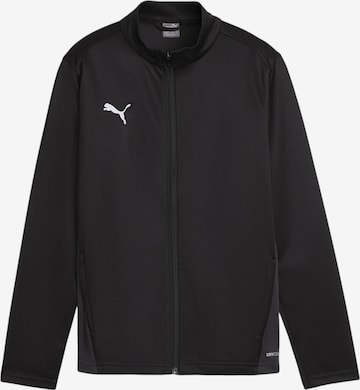 PUMA Athletic Jacket in Black: front