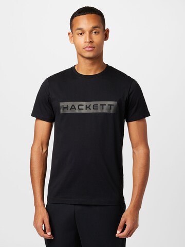 Hackett London T-shirt i svart: framsida