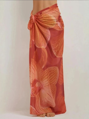 Serviette de plage Hiccup en orange : devant