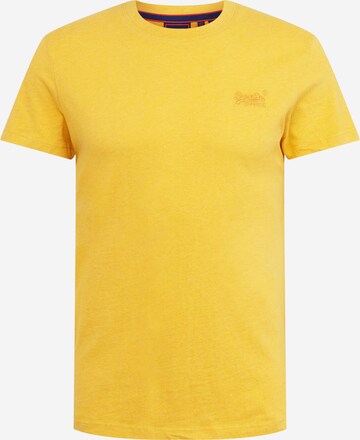 T-Shirt Superdry en jaune : devant