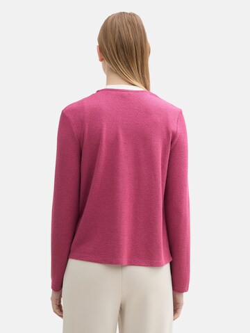 TOM TAILOR Strickjacke in Pink