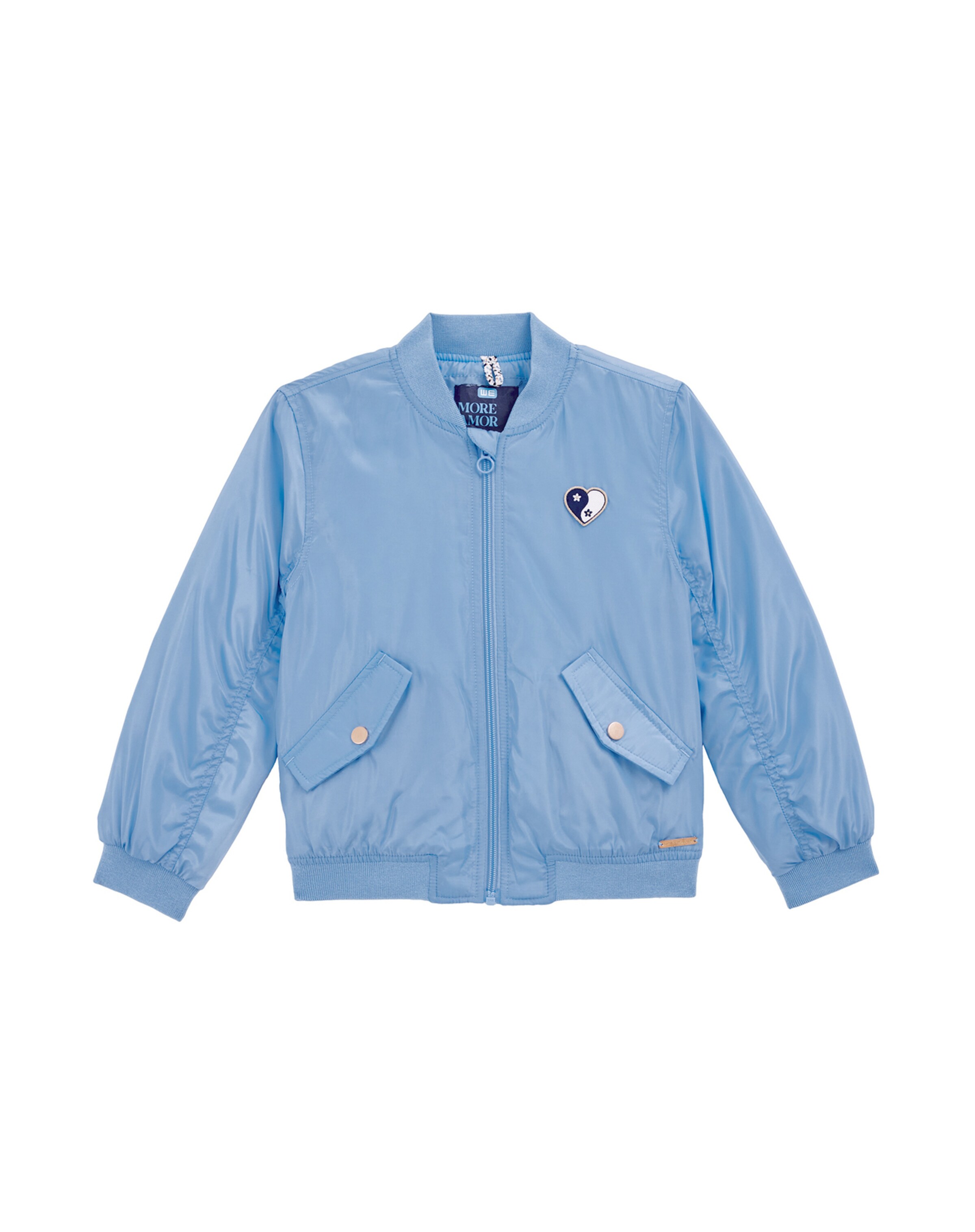 WE Fashion Prechodná bunda - Modrá: predná strana