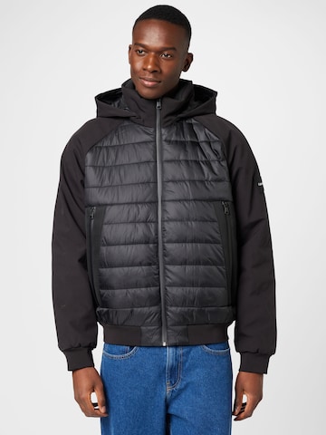 Calvin Klein Big & Tall Between-season jacket in Black: front