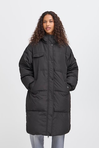 ICHI Winterjacke in Schwarz: Vorderseite