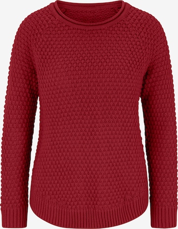 raudona heine Megztinis: priekis