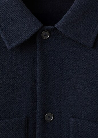 MANGO MAN Between-Season Jacket 'Standfor' in Blue