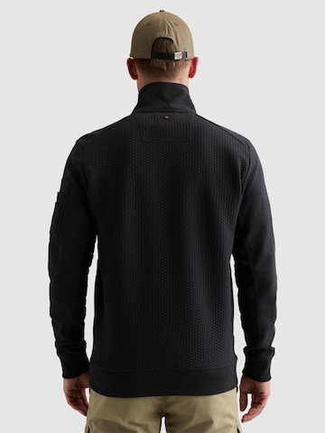 PME Legend Övergångsjacka 'Sweatshirt with jacquard pattern and flight pocket' i blå