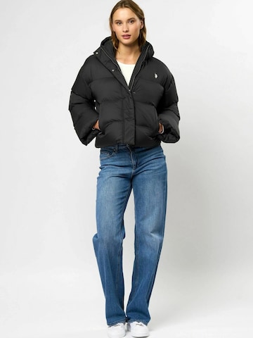 U.S. POLO ASSN. Přechodná bunda 'Greta' – černá