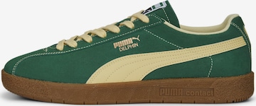 PUMA - Sapatilhas baixas 'Delphin' em verde: frente