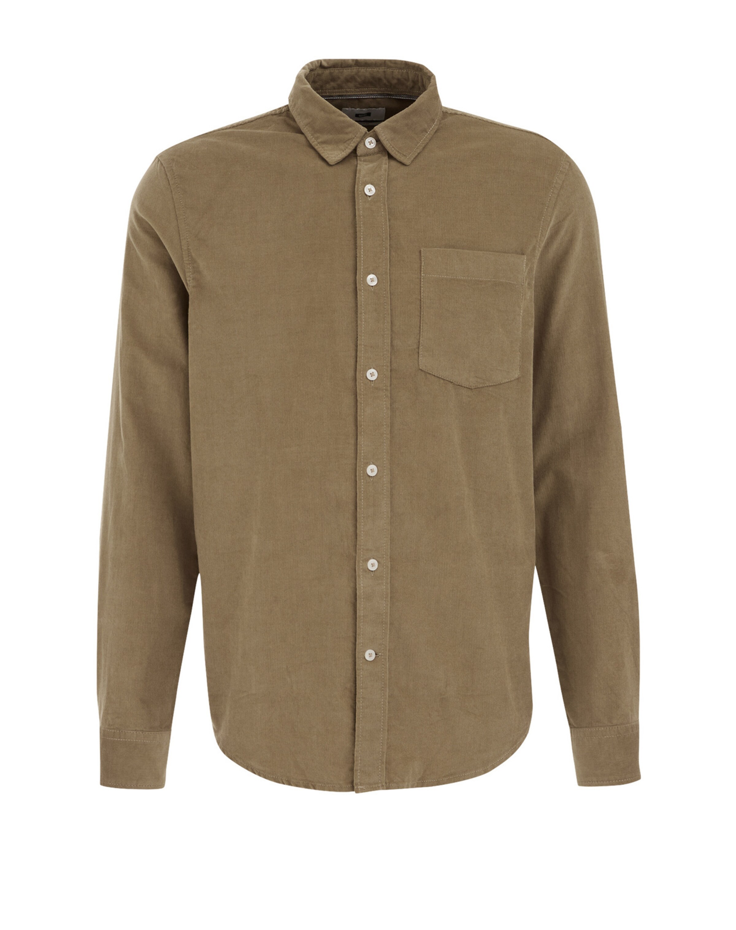 WE Fashion Regular fit Риза в зелено: отпред