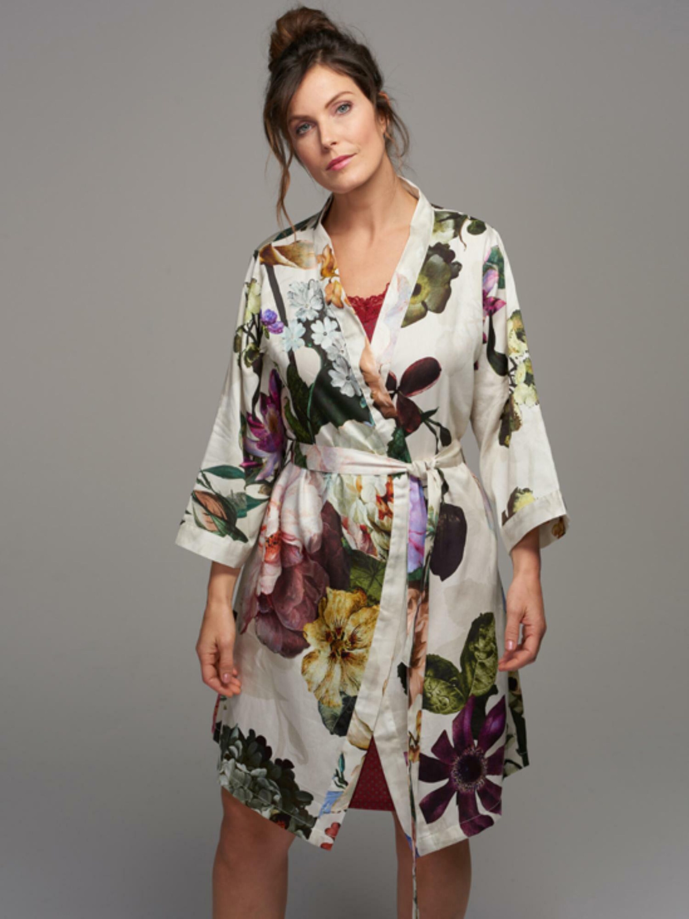 Frauen Wohn-Accessoires ESSENZA Kimono 'Fleur' in Mischfarben - JS85786