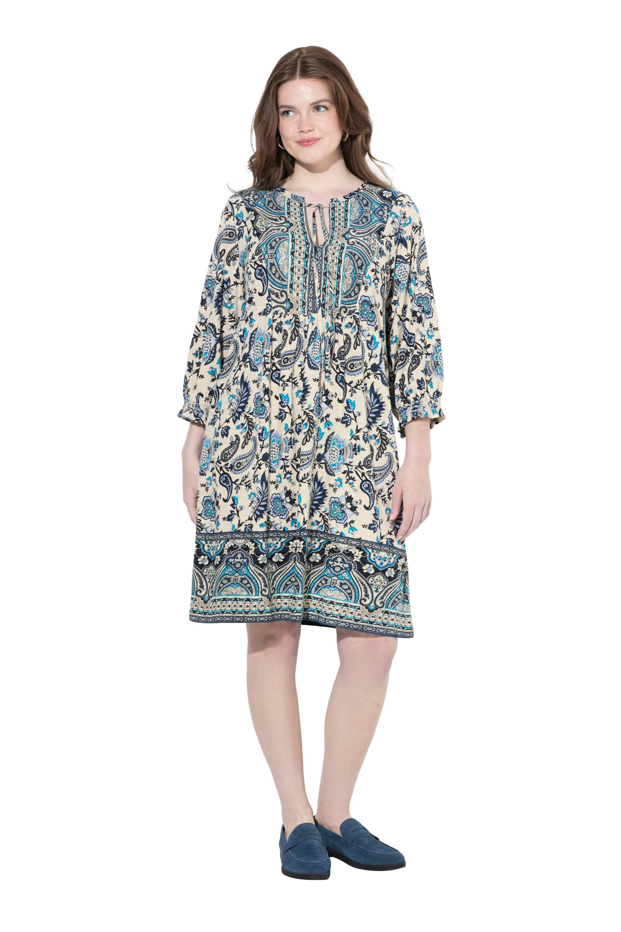 Ulla Popken Kleid in Beige: Vorderseite