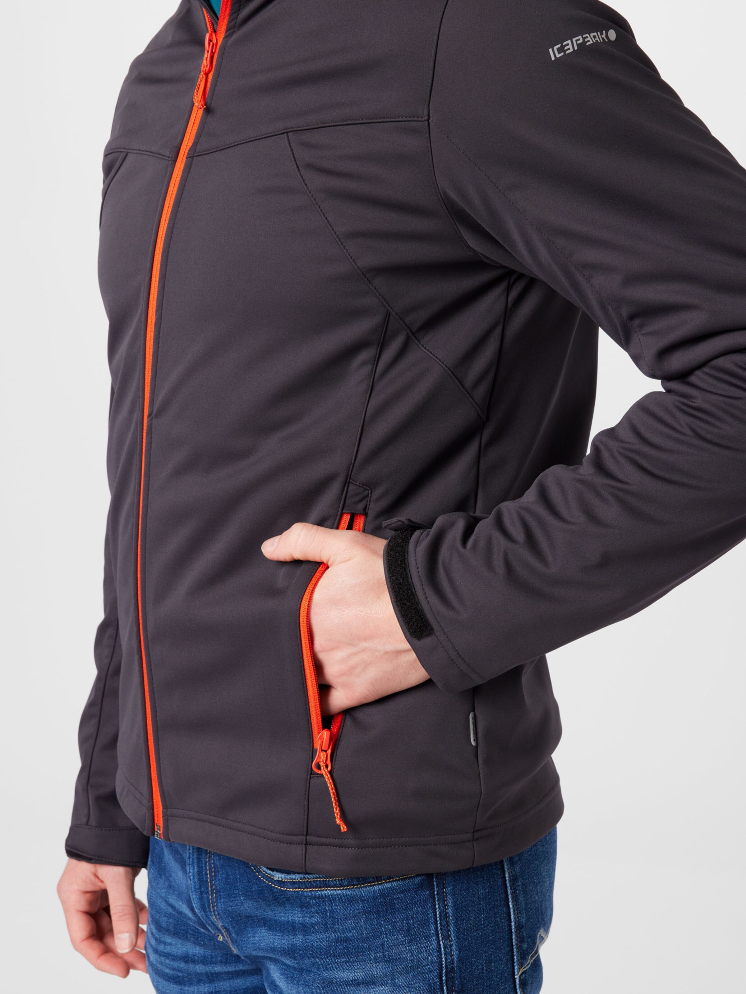 Männer Sportarten ICEPEAK Jacke 'Biggs' in Schwarz - XI08625 Männer Sportarten ICEPEAK Jacke 'Biggs' in Schwarz - XI08625