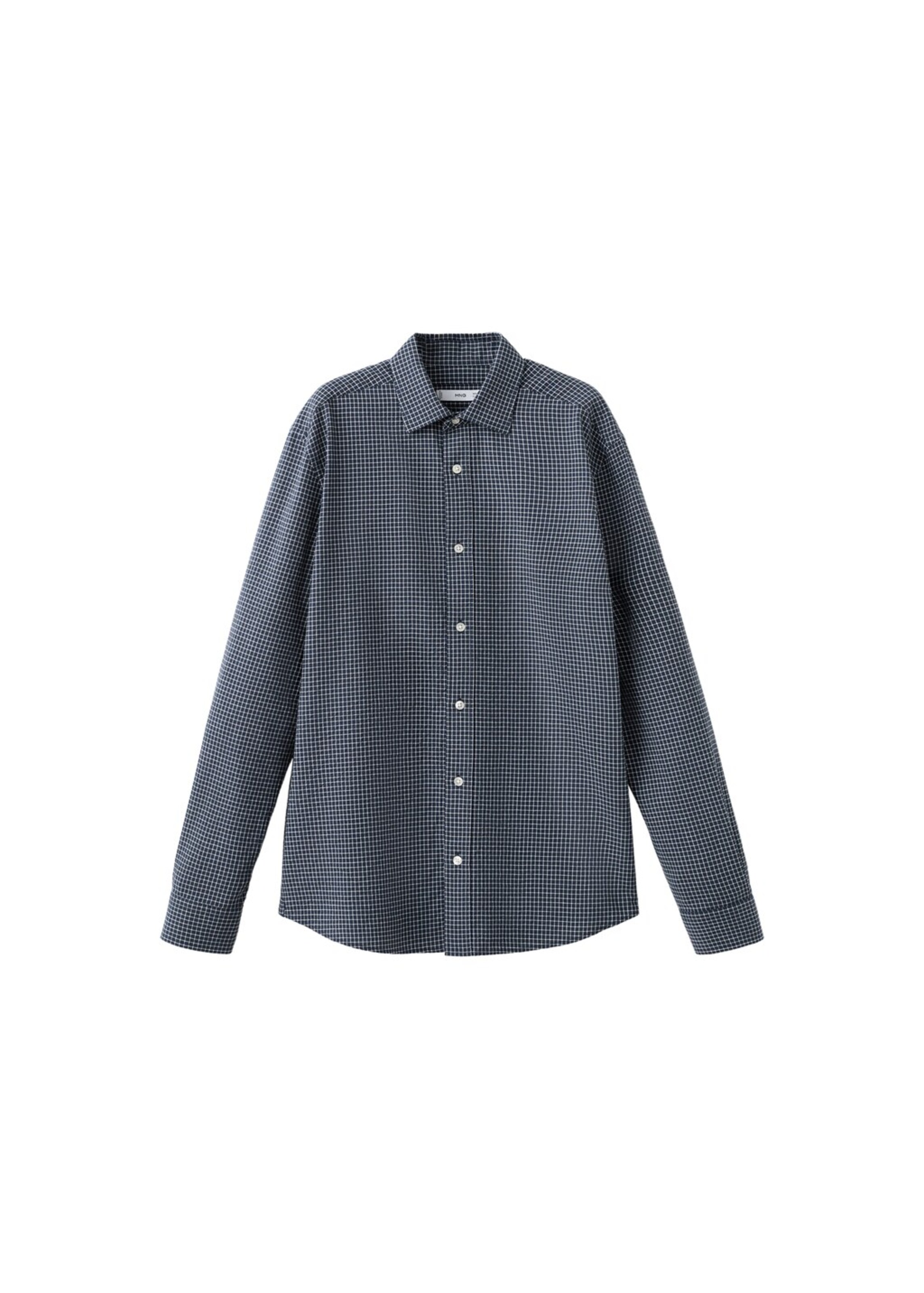 MANGO MAN Regular Fit Hemd in Blau: Vorderseite