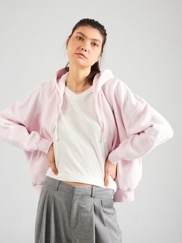 AMERICAN VINTAGE Sweat jacket 'IZUBIRD' in Pink: front