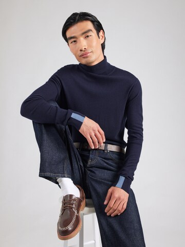MOS MOSH Pullover 'MMGAdam' in Blau: Vorderseite