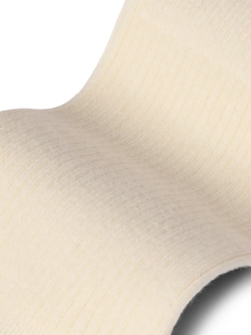 Von Jungfeld Socks 'Fine Ribbed' in Beige