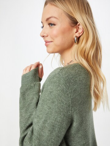 VERO MODA Knit Cardigan 'Lefile' in Green