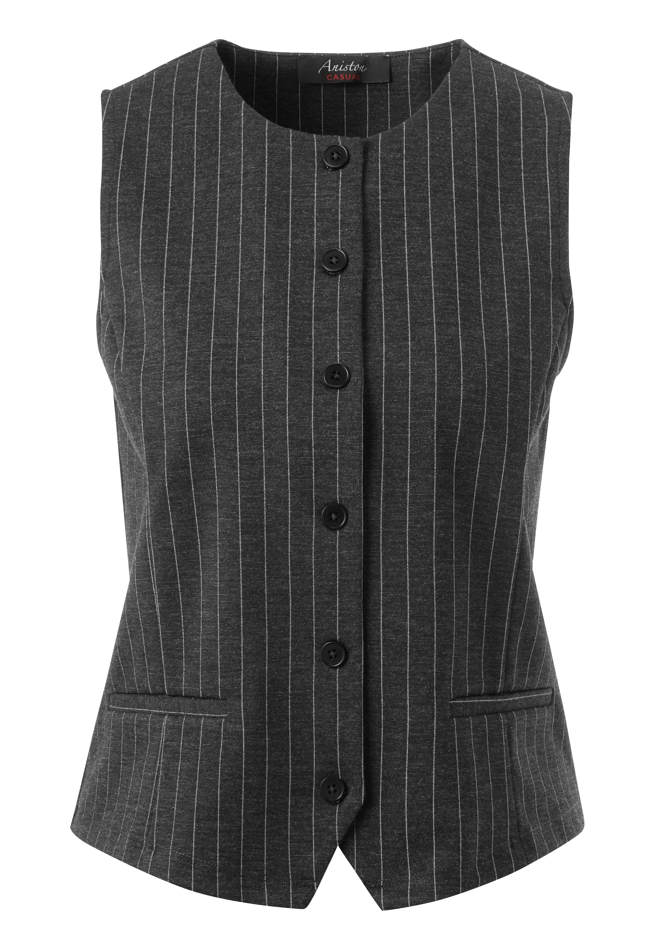 Aniston CASUAL Suit Vest in Grey: front