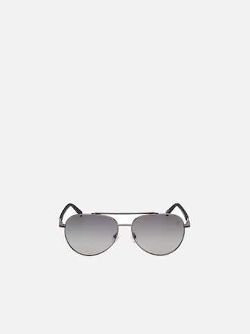 TIMBERLAND Zonnebril 'Timberland TB00039 Shiny gunmetal 60/15/135 MAN Sunglasses' in Zilver: voorkant