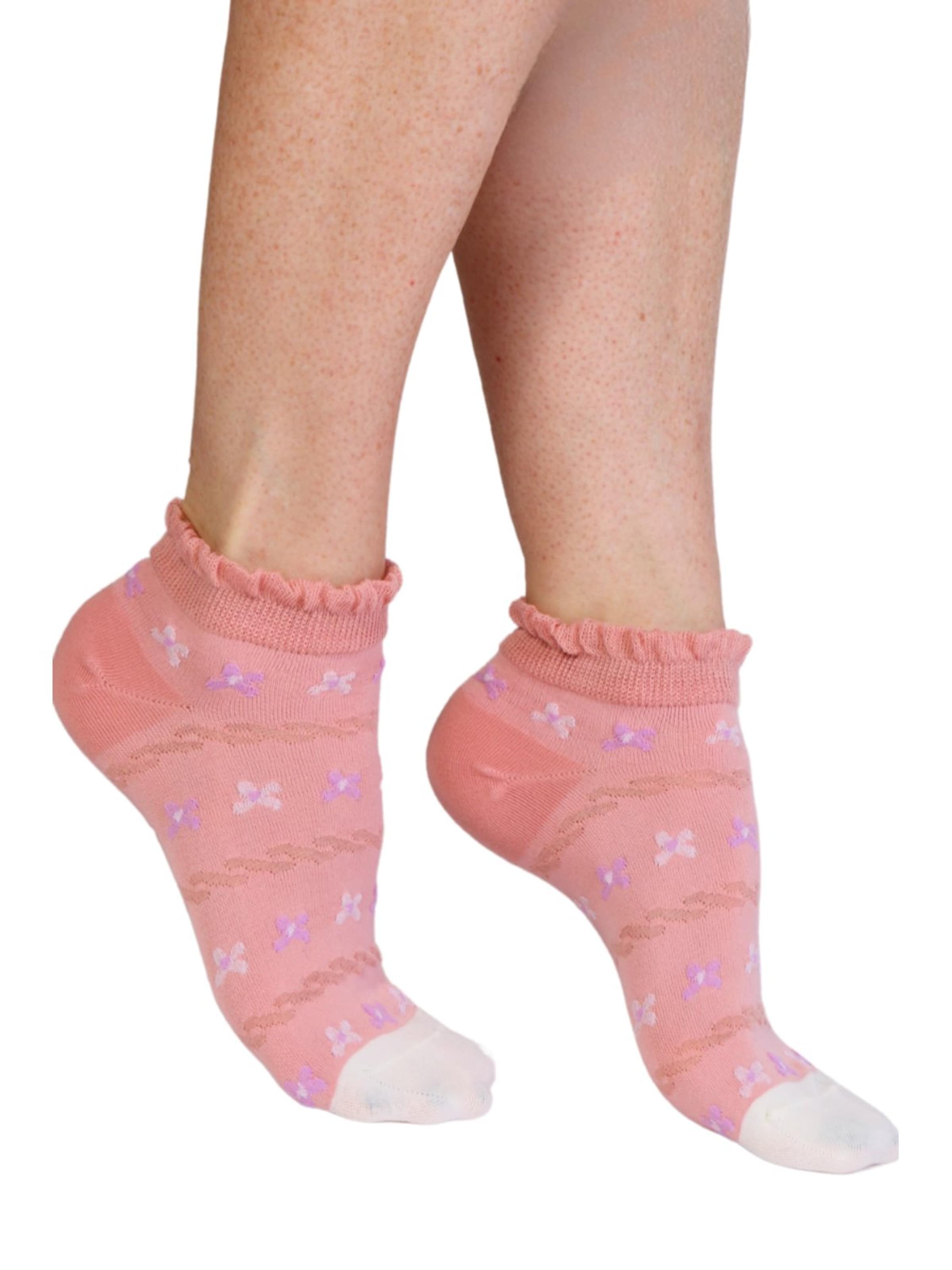Sokisahtel - Calcetines 'LONDYN low-cut cotton socks' en rosa: frente