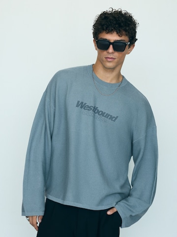 Felpa di Bershka in blu: frontale