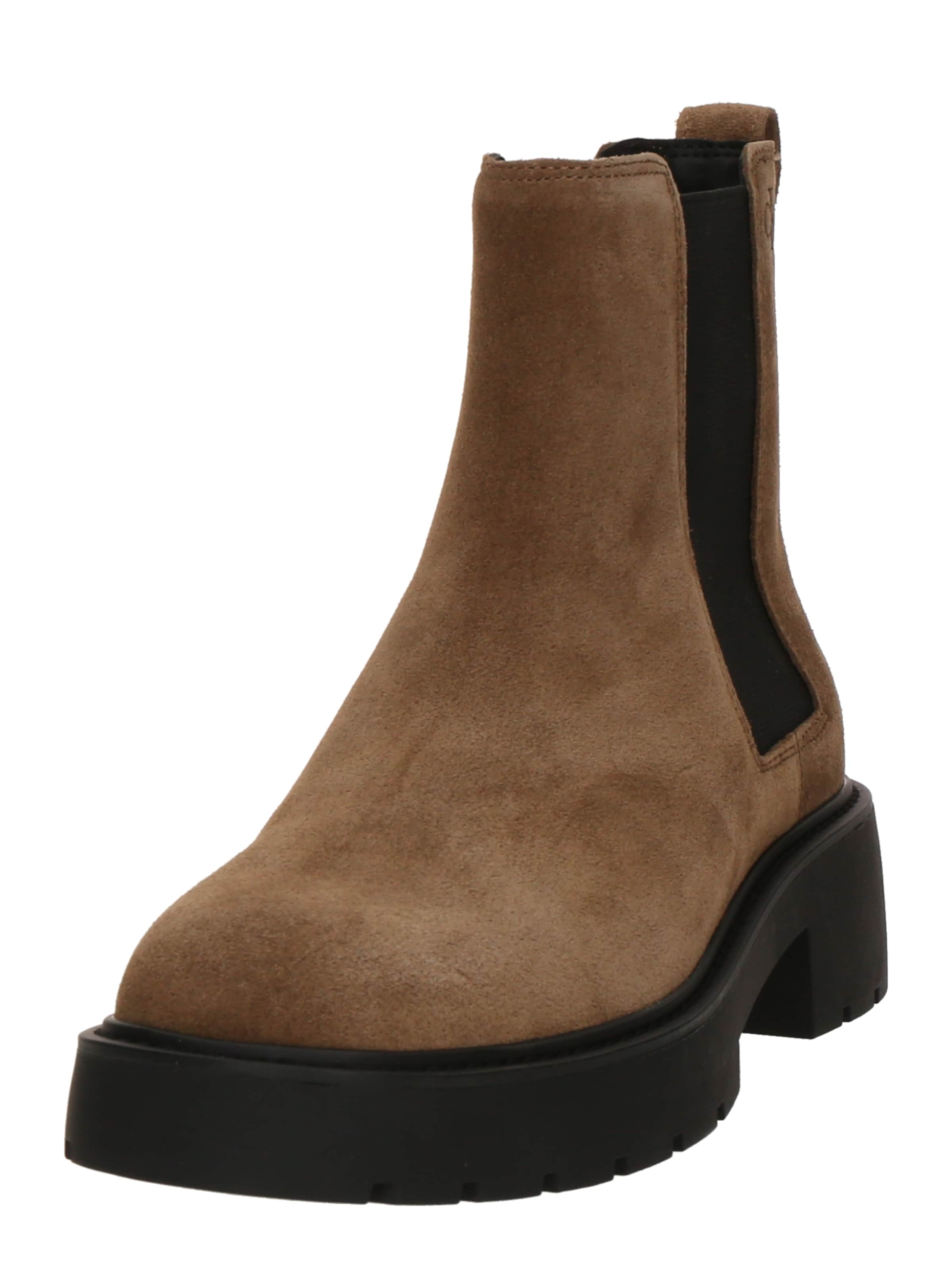 Calvin Klein - Botas chelsea em castanho: frente