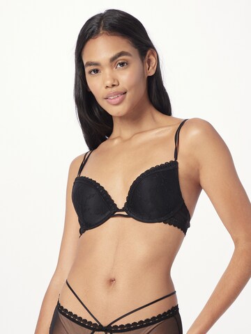 ETAM Push-up BH 'FLIRT' i sort: forside