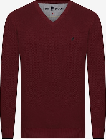 DENIM CULTURE - Pullover 'ROMEO' em vermelho: frente