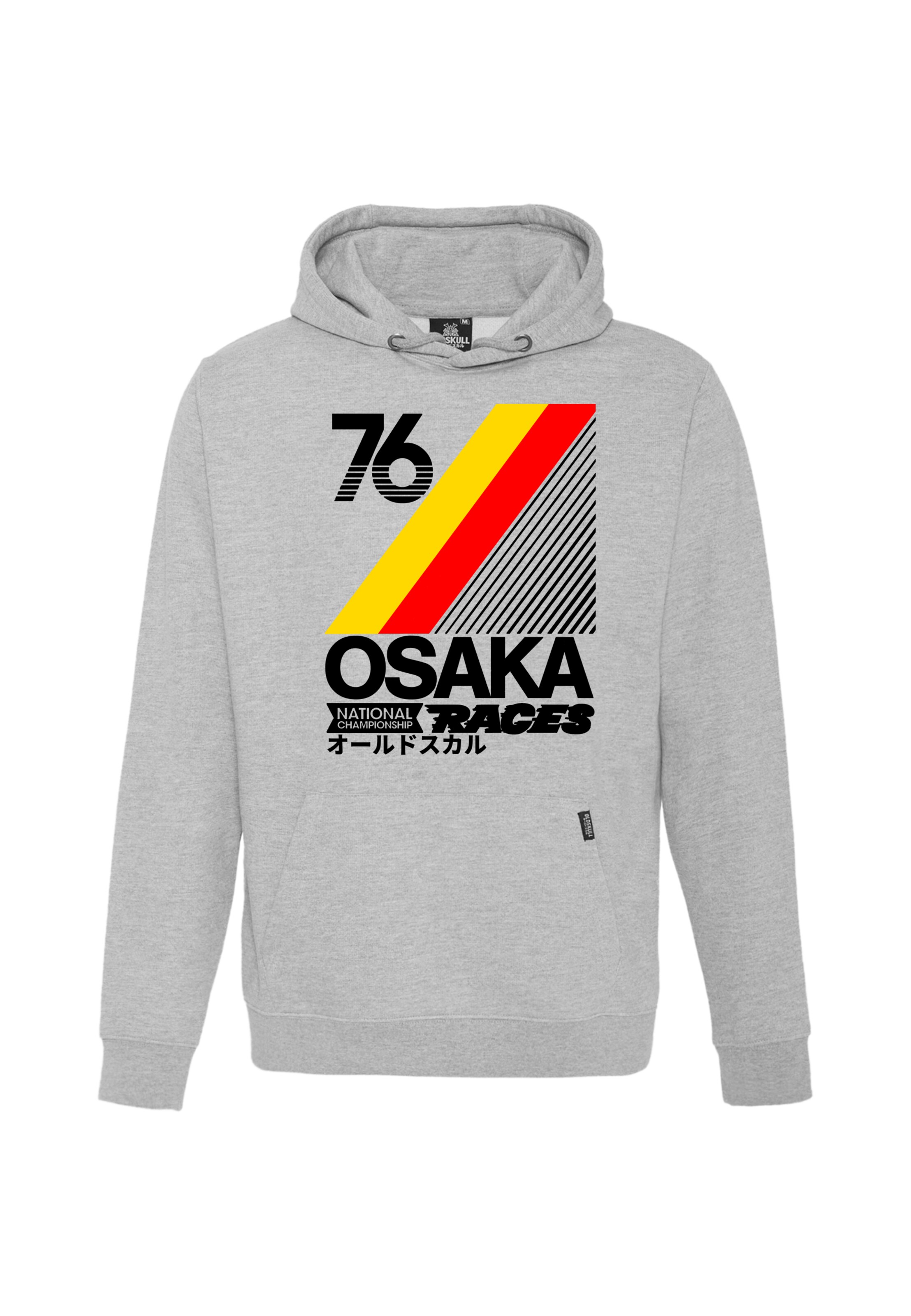 Oldskull Sweatshirt 'Retro Japan City' in Grey, Item view