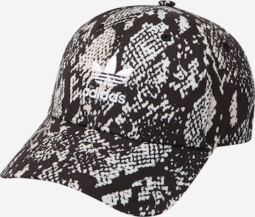 ADIDAS ORIGINALS Cap 'Snake Graphic' in Black: front