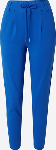 ONLY - Slimfit Pantalón plisado 'Poptrash' en azul: frente