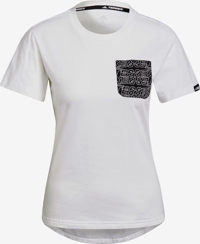 adidas Terrex T-Shirt in schwarz / weiß, Produktansicht