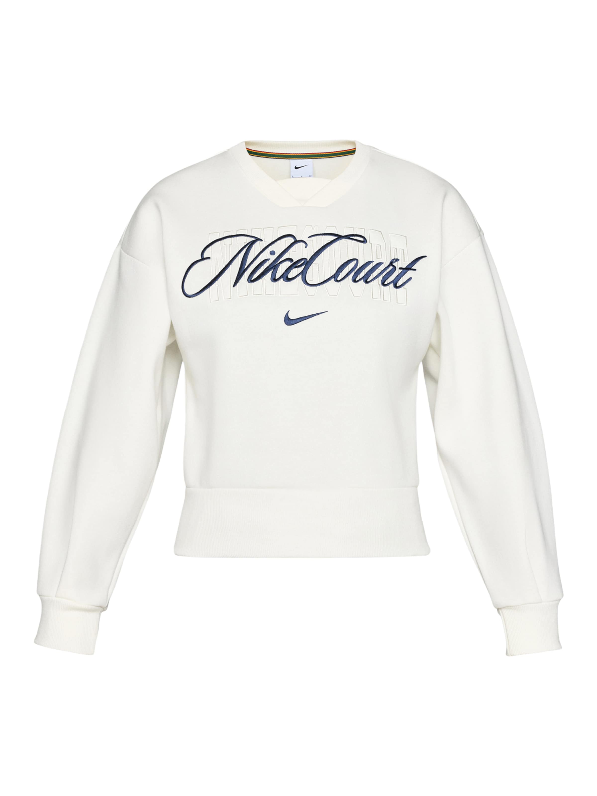 NIKE Sportief sweatshirt 'CRT' in Wit: voorkant