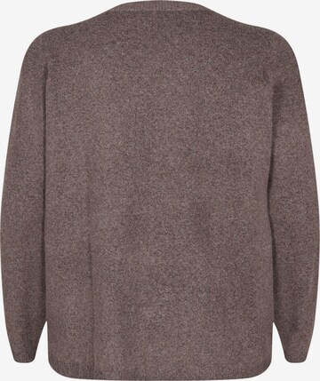 Zizzi Cardigan i brun