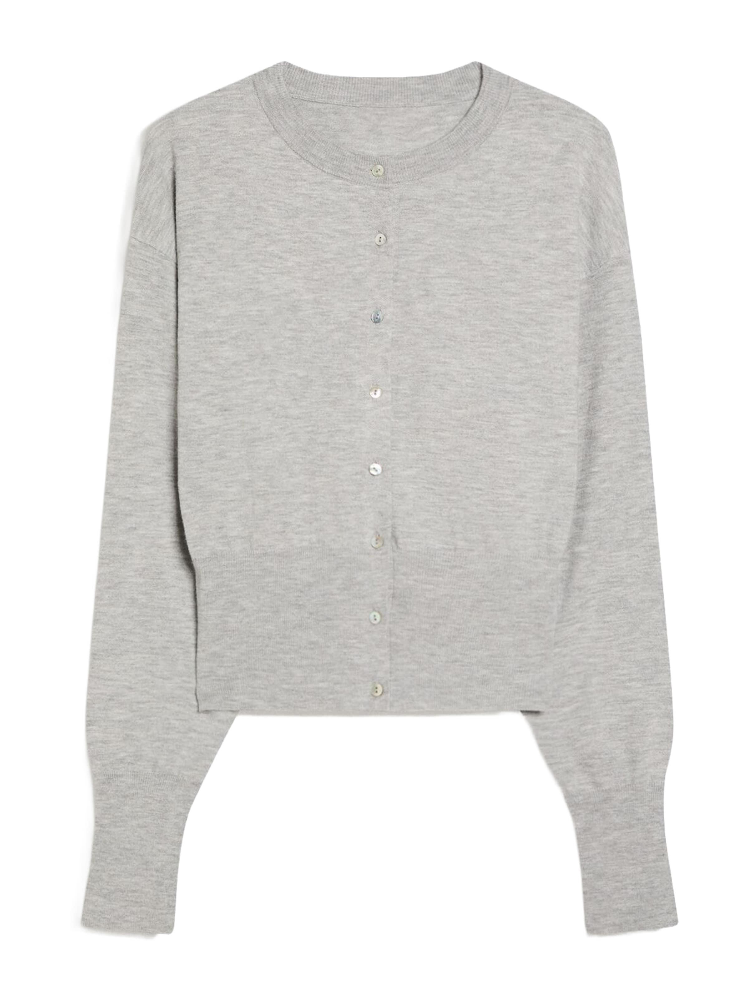 Bershka Kardigán - Sivá: predná strana