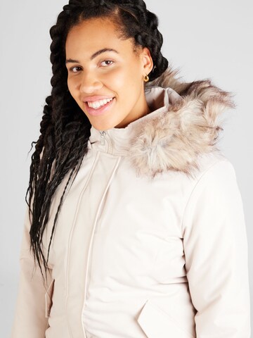 ONLY Curve Winter parka 'NEW KATY' in Beige