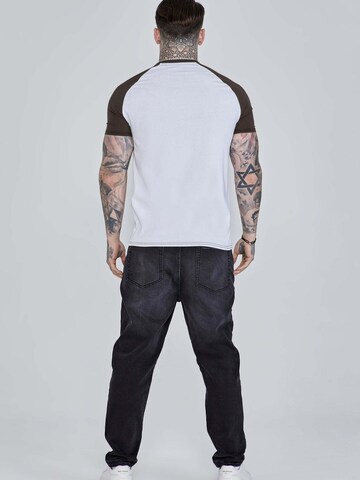 SikSilk Shirt 'Raglan' in Wit
