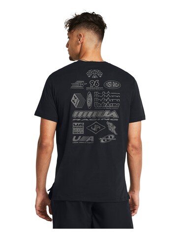 UNDER ARMOUR Performance Shirt 'Launch' in Black: front