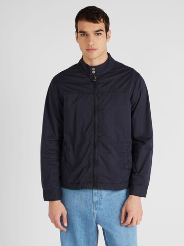 Superdry Prechodná bunda 'Harrington' - Modrá: predná strana