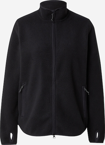 Veste en polaire fonctionnelle PEAK PERFORMANCE en noir : devant