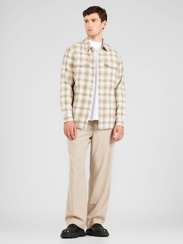 smėlio LEVI'S ® Standartinis modelis Marškiniai 'Classic Worker Workwear'