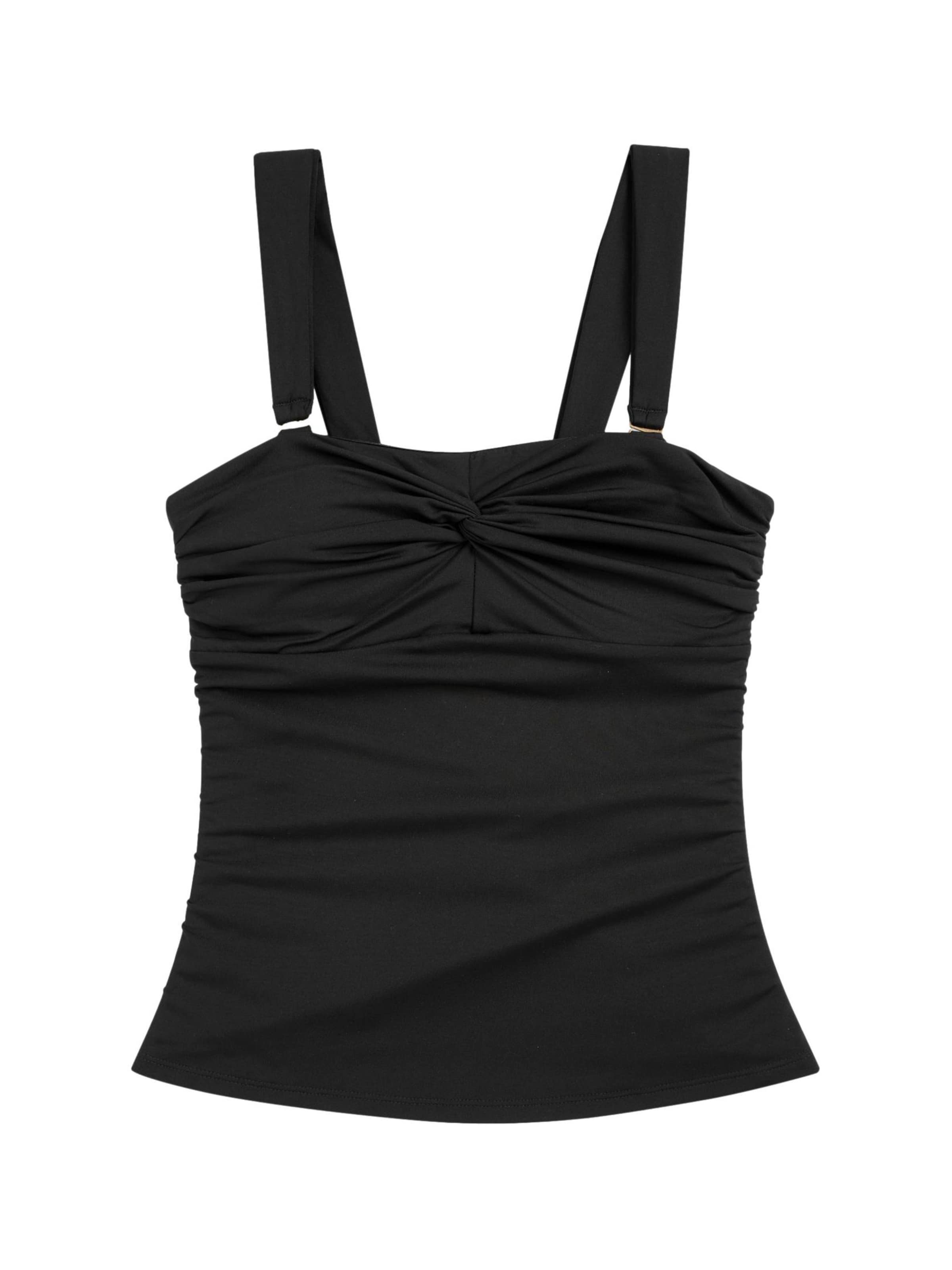 Next Tankini in Schwarz: Vorderseite